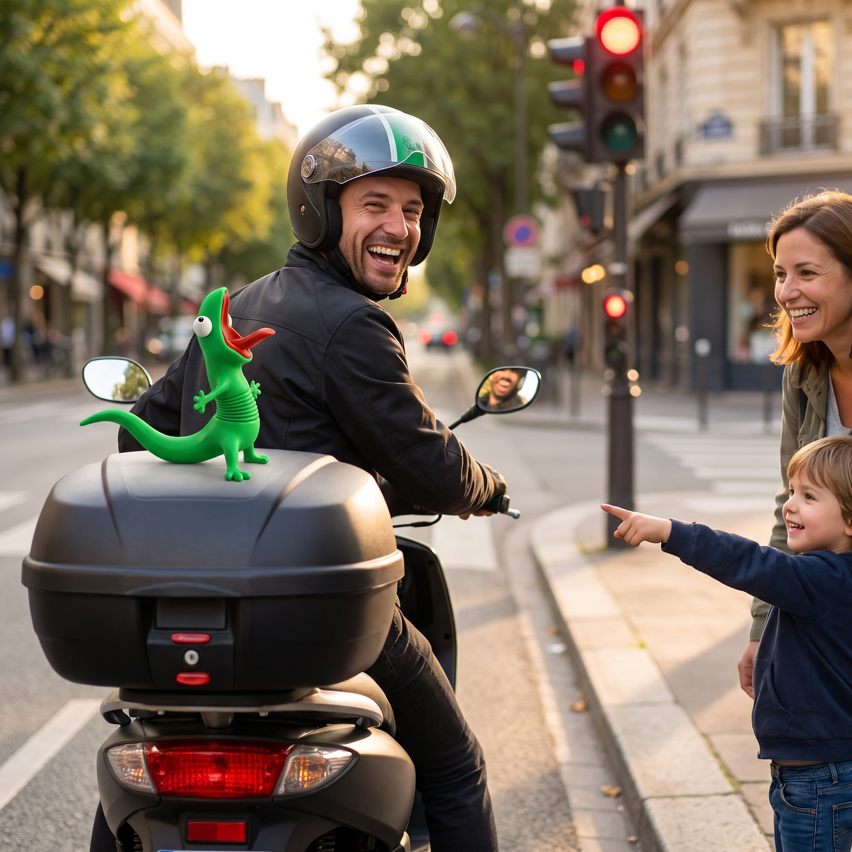 Wobbly Lizard That Dances as You Ride